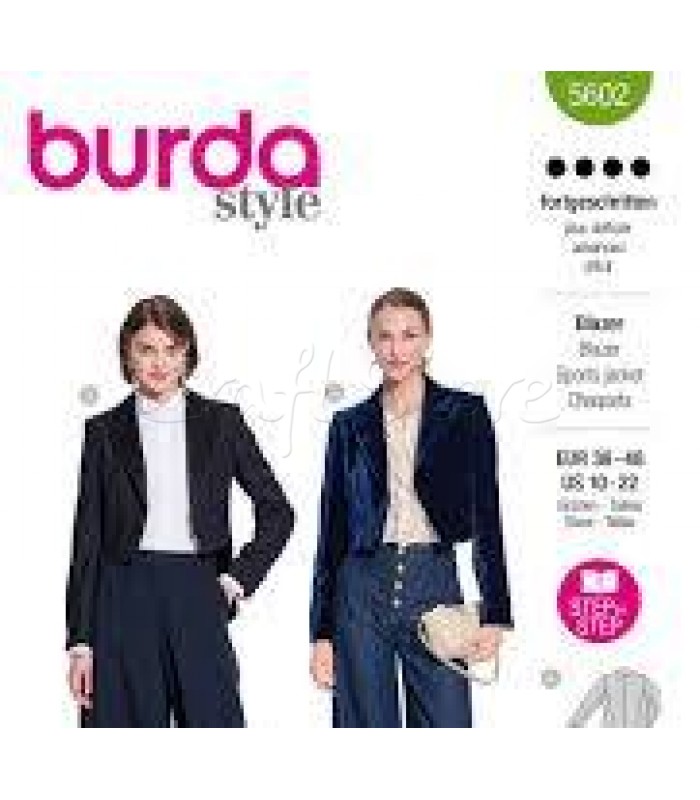 Burda πατρόν  Σακκάκι-κοντό 5602